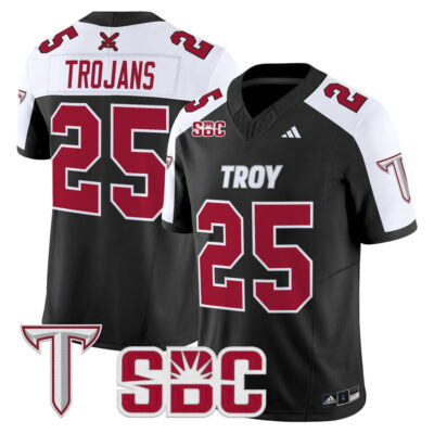 Troy Trojans 2025 Vapor Limited Jersey - Black Alternate #25 Trojans