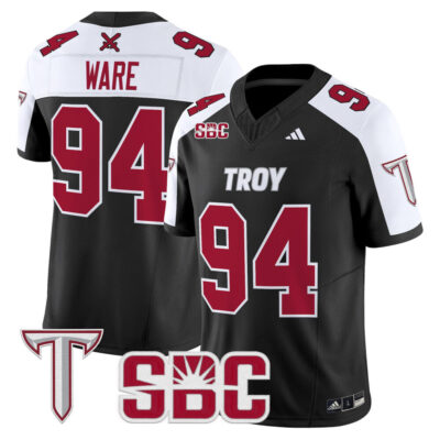Troy Trojans 2025 Vapor Limited Jersey - Black Alternate DeMarcus Ware
