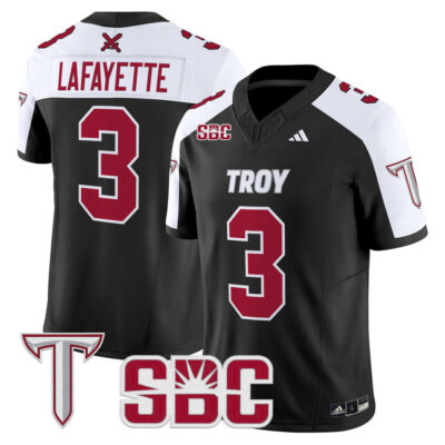 Troy Trojans 2025 Vapor Limited Jersey - Black Alternate Devin Lafayette