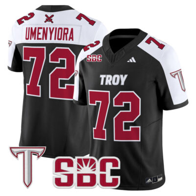 Troy Trojans 2025 Vapor Limited Jersey - Black Alternate Osi Umenyiora