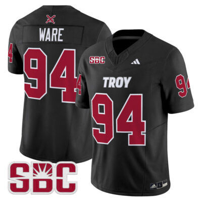 Troy Trojans 2025 Vapor Limited Jersey - Black DeMarcus Ware