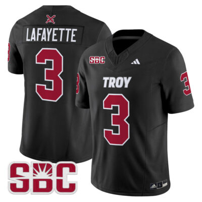 Troy Trojans 2025 Vapor Limited Jersey - Black Devin Lafayette