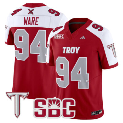 Troy Trojans 2025 Vapor Limited Jersey - Cardinal Alternate DeMarcus Ware