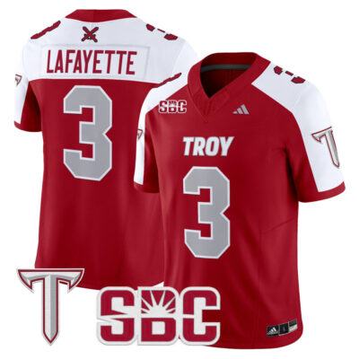 Troy Trojans 2025 Vapor Limited Jersey - Cardinal Alternate Devin Lafayette
