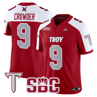 Troy Trojans 2025 Vapor Limited Jersey - Cardinal Alternate Goose Crowder