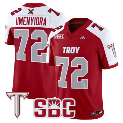 Troy Trojans 2025 Vapor Limited Jersey - Cardinal Alternate Osi Umenyiora