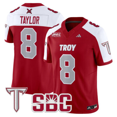 Troy Trojans 2025 Vapor Limited Jersey - Cardinal Alternate Tray Taylor