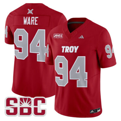 Troy Trojans 2025 Vapor Limited Jersey - Cardinal DeMarcus Ware