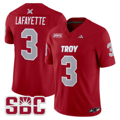 Troy Trojans 2025 Vapor Limited Jersey - Cardinal Devin Lafayette