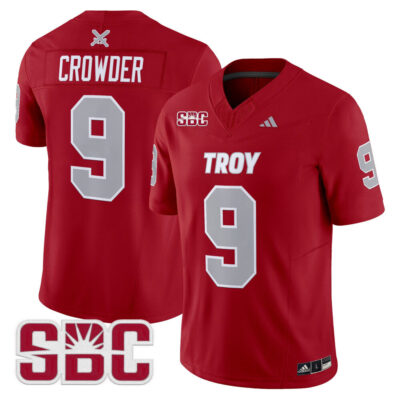 Troy Trojans 2025 Vapor Limited Jersey - Cardinal Goose Crowder