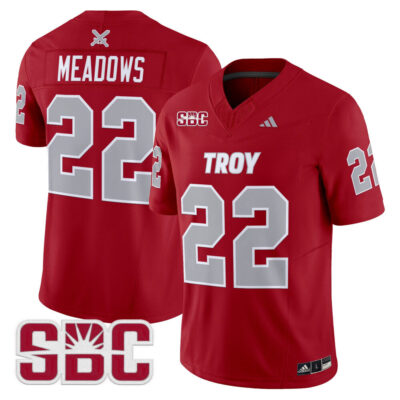 Troy Trojans 2025 Vapor Limited Jersey - Cardinal Tae Meadows