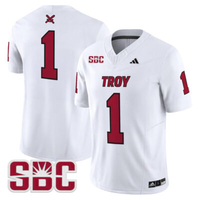 Troy Trojans 2025 Vapor Limited Jersey - White #1 Team