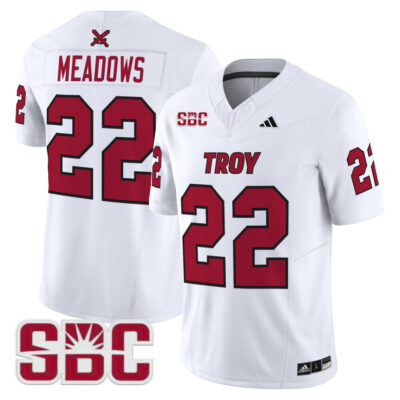 Troy Trojans 2025 Vapor Limited Jersey - White Tae Meadows