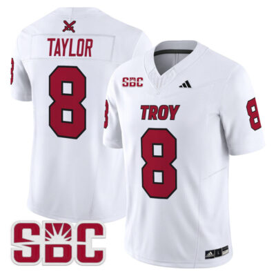 Troy Trojans 2025 Vapor Limited Jersey - White Tray Taylor