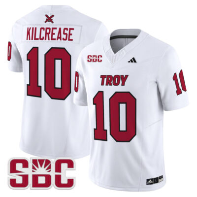 Troy Trojans 2025 Vapor Limited Jersey - White Tucker Kilcrease