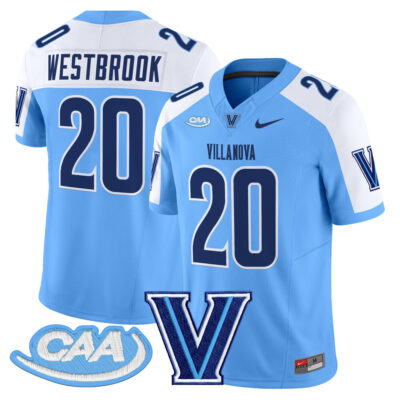 Villanova Wildcats 2025 Vapor Limited Jersey - Light Blue Alternate Brian Westbrook