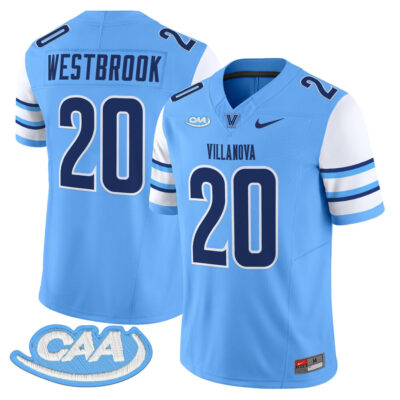 Villanova Wildcats 2025 Vapor Limited Jersey - Light Blue Brian Westbrook