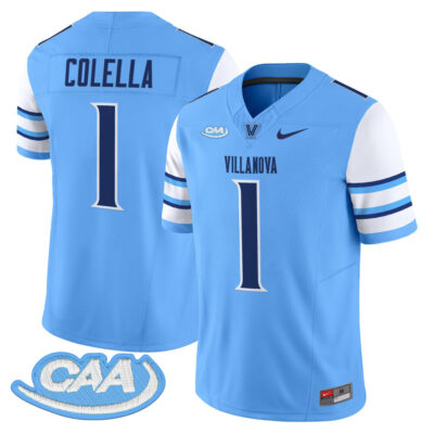 Villanova Wildcats 2025 Vapor Limited Jersey - Light Blue Luke Colella