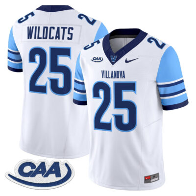 Villanova Wildcats 2025 Vapor Limited Jersey - White #25 Wildcats
