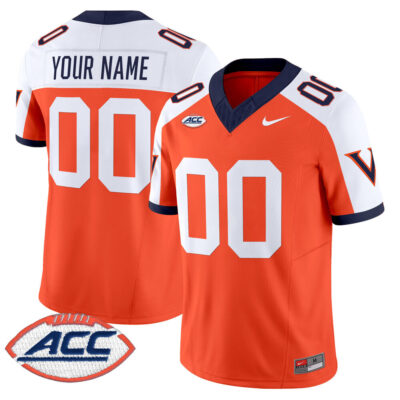 Virginia Cavaliers 1995 Throwbacks Vapor Limited Custom Jersey - Orange Alternate