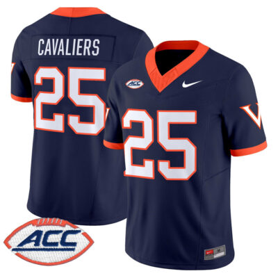 Virginia Cavaliers 1995 Throwbacks Vapor Limited Jersey - Navy #25 Cavaliers