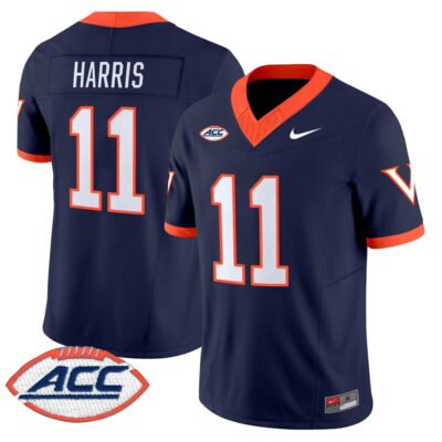 Virginia Cavaliers 1995 Throwbacks Vapor Limited Jersey - Navy Trell Harris
