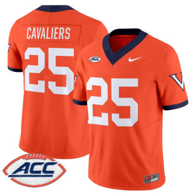 Virginia Cavaliers 1995 Throwbacks Vapor Limited Jersey - Orange #25 Cavaliers