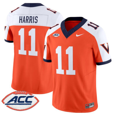 Virginia Cavaliers 1995 Throwbacks Vapor Limited Jersey - Orange Alternate Trell Harris