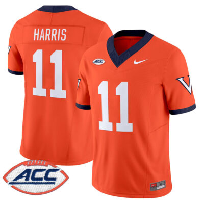 Virginia Cavaliers 1995 Throwbacks Vapor Limited Jersey - Orange Trell Harris