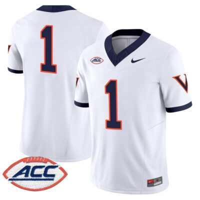 Virginia Cavaliers 1995 Throwbacks Vapor Limited Jersey - White #1 Team