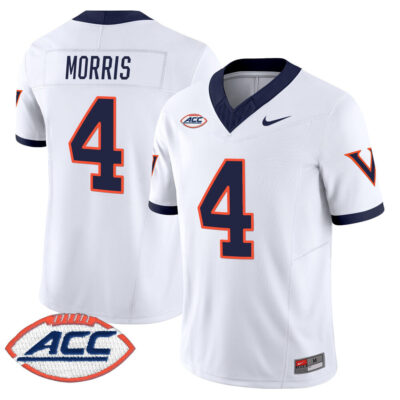 Virginia Cavaliers 1995 Throwbacks Vapor Limited Jersey - White Chandler Morris