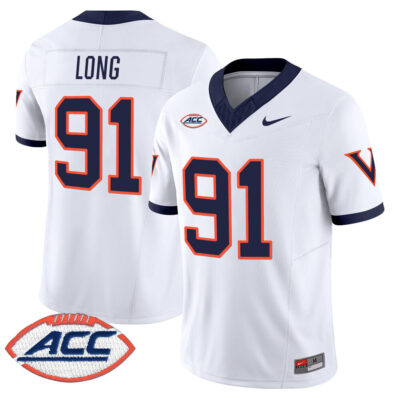 Virginia Cavaliers 1995 Throwbacks Vapor Limited Jersey - White Chris Long