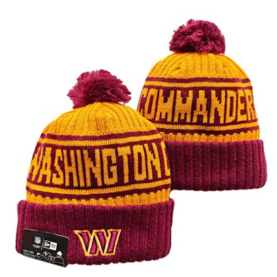 Washington Commanders Cuffed Knit Hat with Pom