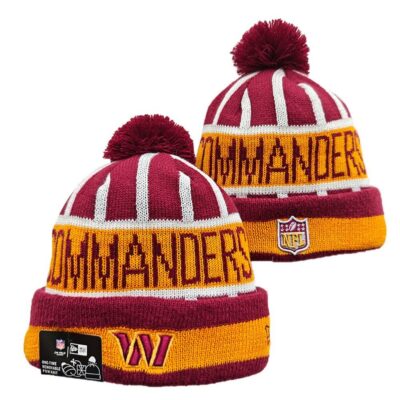 Washington Commanders Cuffed Knit Hat with Pom