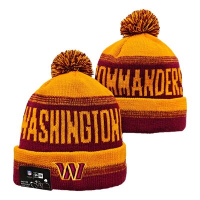 Washington Commanders Cuffed Knit Hat with Pom