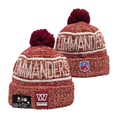 Washington Commanders Cuffed Knit Hat with Pom