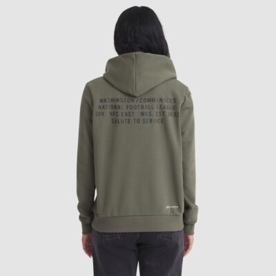 Alternative view of Washington Commanders Women's 2025 Salute to Service Sideline Standard Issue Dri-FIT Hoodie - Olive