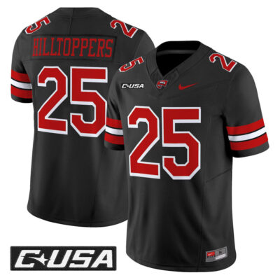 Western Kentucky Hilltoppers 2025 Vapor Limited Jersey - Black #25 Hilltoppers