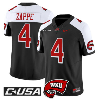 Western Kentucky Hilltoppers 2025 Vapor Limited Jersey - Black Alternate Bailey Zappe