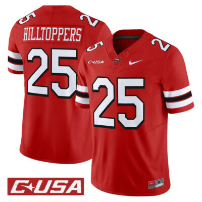 Western Kentucky Hilltoppers 2025 Vapor Limited Jersey - Red #25 Hilltoppers