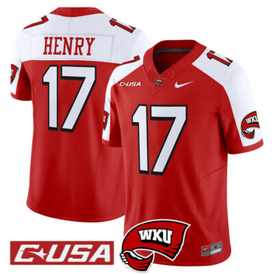 Western Kentucky Hilltoppers 2025 Vapor Limited Jersey - Red Alternate Matthew Henry