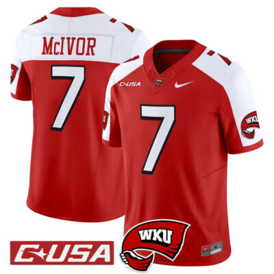 Western Kentucky Hilltoppers 2025 Vapor Limited Jersey - Red Alternate Maverick McIvor