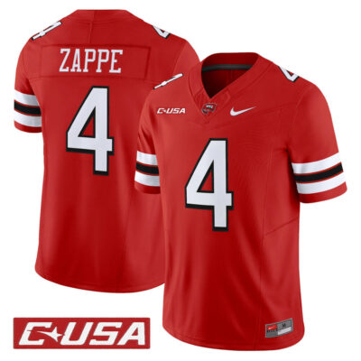 Western Kentucky Hilltoppers 2025 Vapor Limited Jersey - Red Bailey Zappe