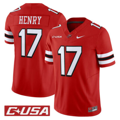 Western Kentucky Hilltoppers 2025 Vapor Limited Jersey - Red Matthew Henry