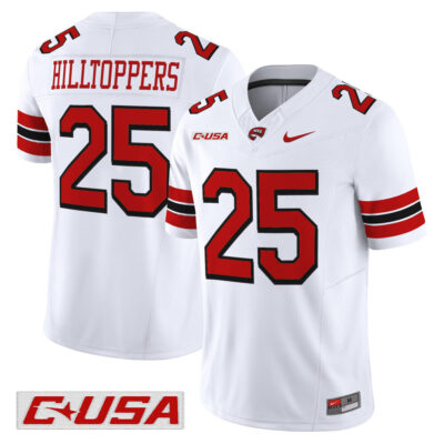Western Kentucky Hilltoppers 2025 Vapor Limited Jersey - White #25 Hilltoppers