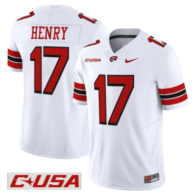 Western Kentucky Hilltoppers 2025 Vapor Limited Jersey - White Matthew Henry
