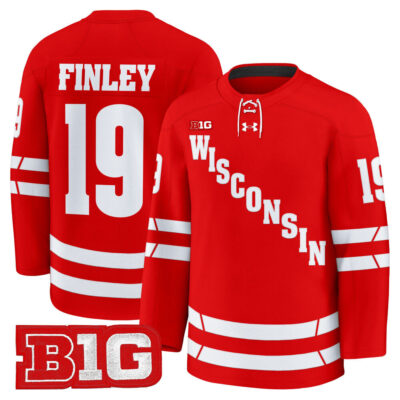 Wisconsin Badgers 2025/26 Premium Jersey - Red Quinn Finley