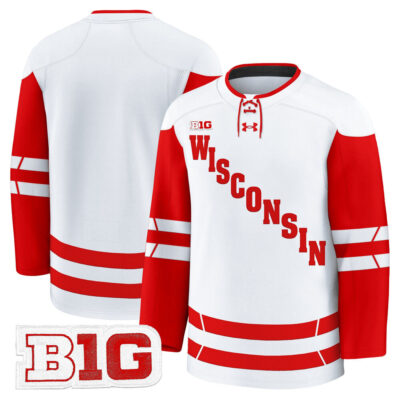 Wisconsin Badgers 2025/26 Premium Jersey - White Team