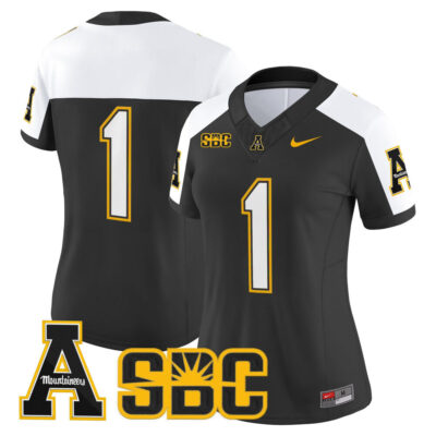 Women's App State Mountaineers 2025 Vapor Limited Jersey - Black Alternate #1 Team