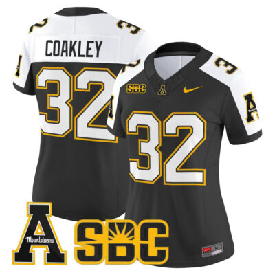 Women's App State Mountaineers 2025 Vapor Limited Jersey - Black Alternate Dexter Coakley